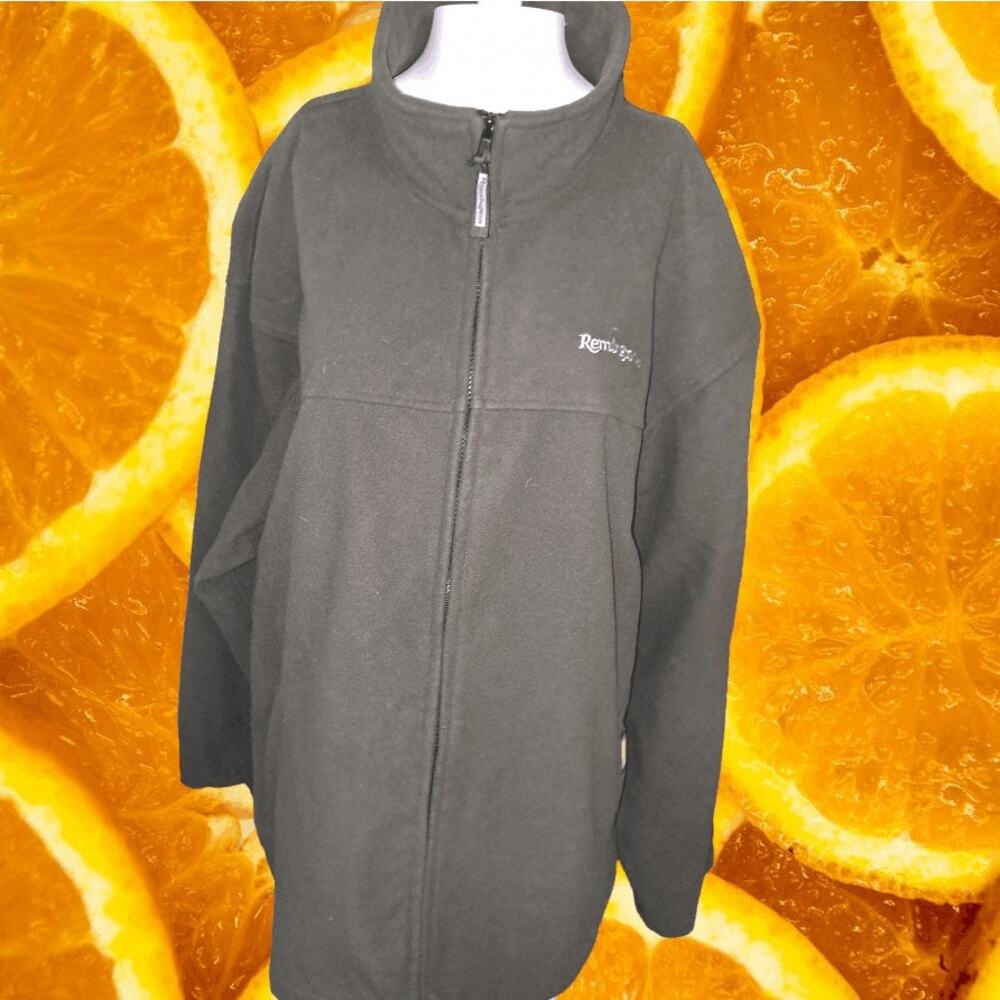 Remington Long Black Full Zip Jacket with Drawstring Bottom